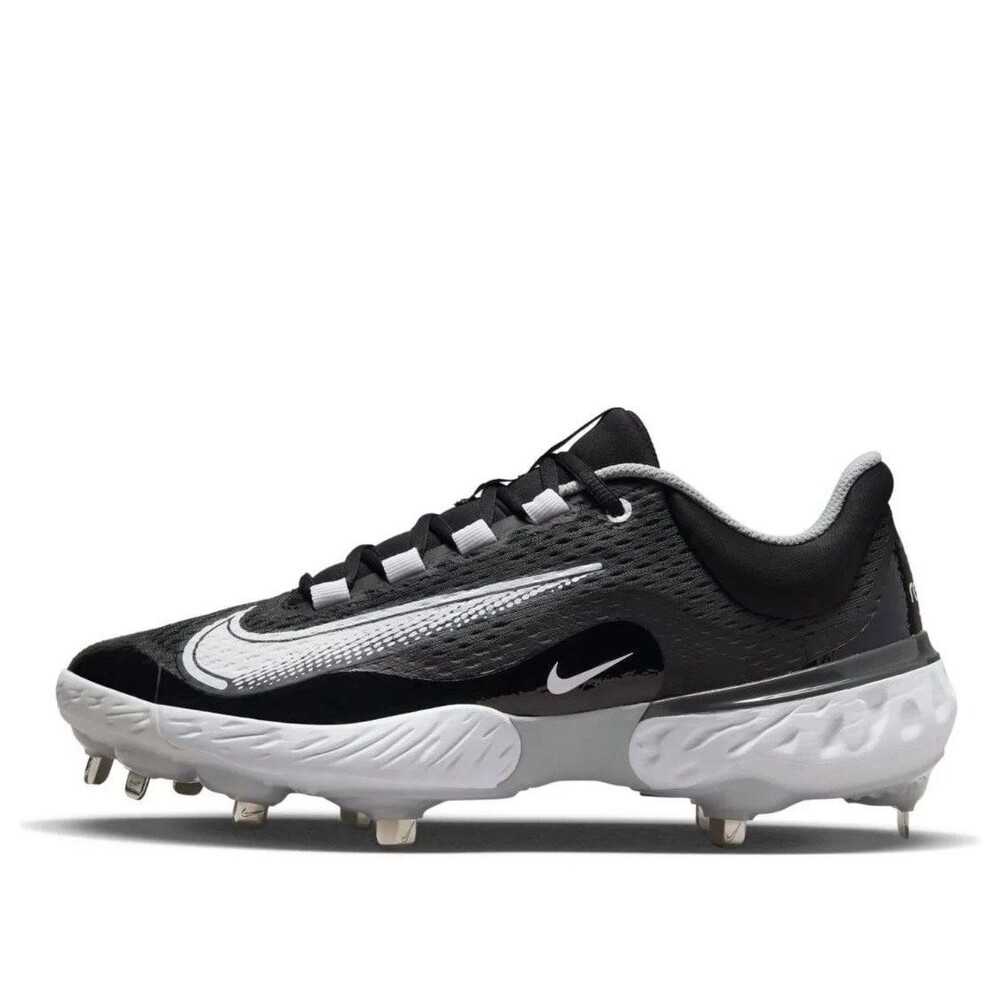 Nike Alpha Huarache Elite 4 Low Baseball Cleats Black Men Size 8 DJ6521-011